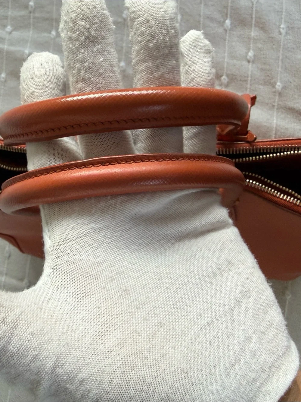 Prada Saffiano Leather bag in Burnt -Orange